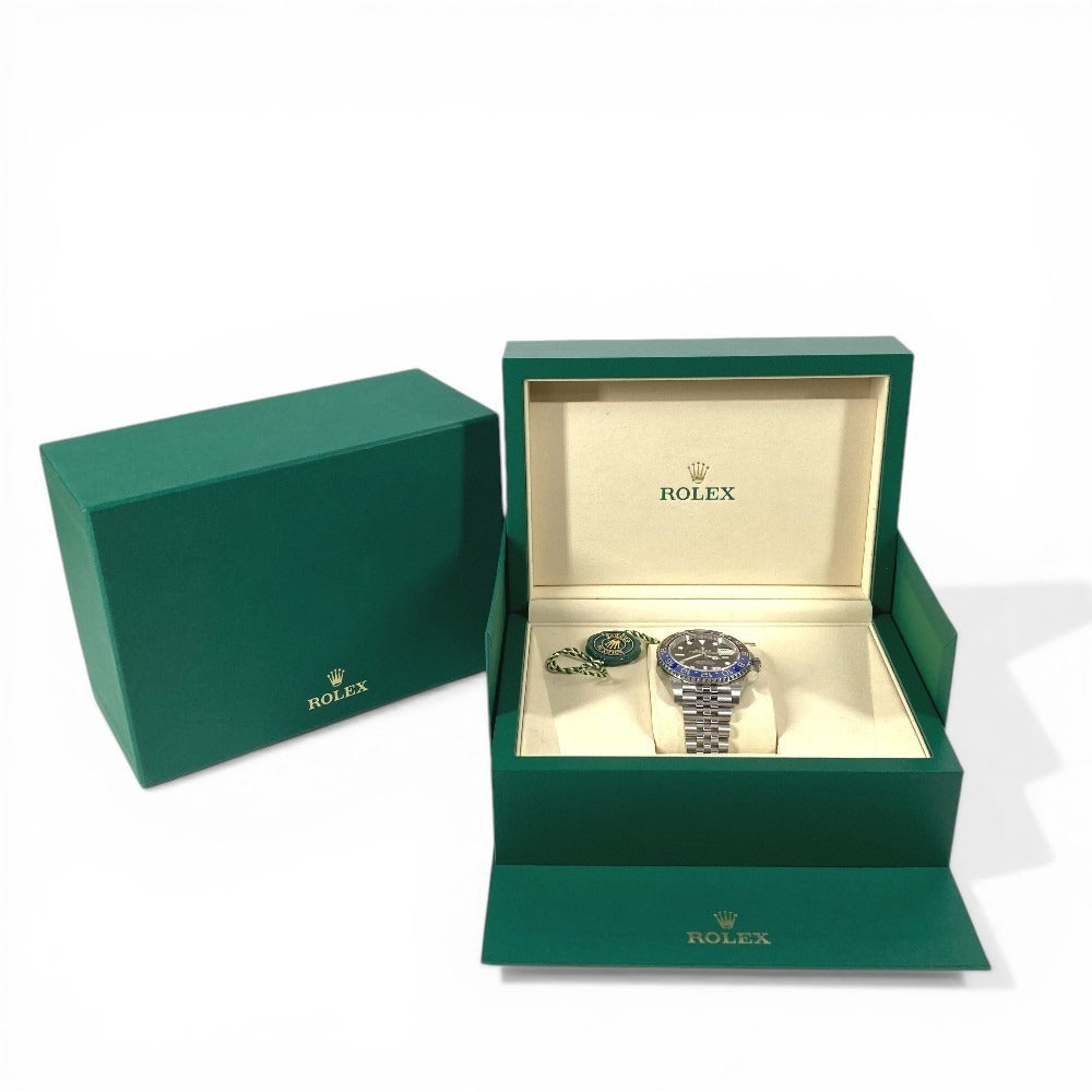 ROLEX 126710BLNR Jubilee Bracelet GMT-Master II Men's Watch SS Men's Black
