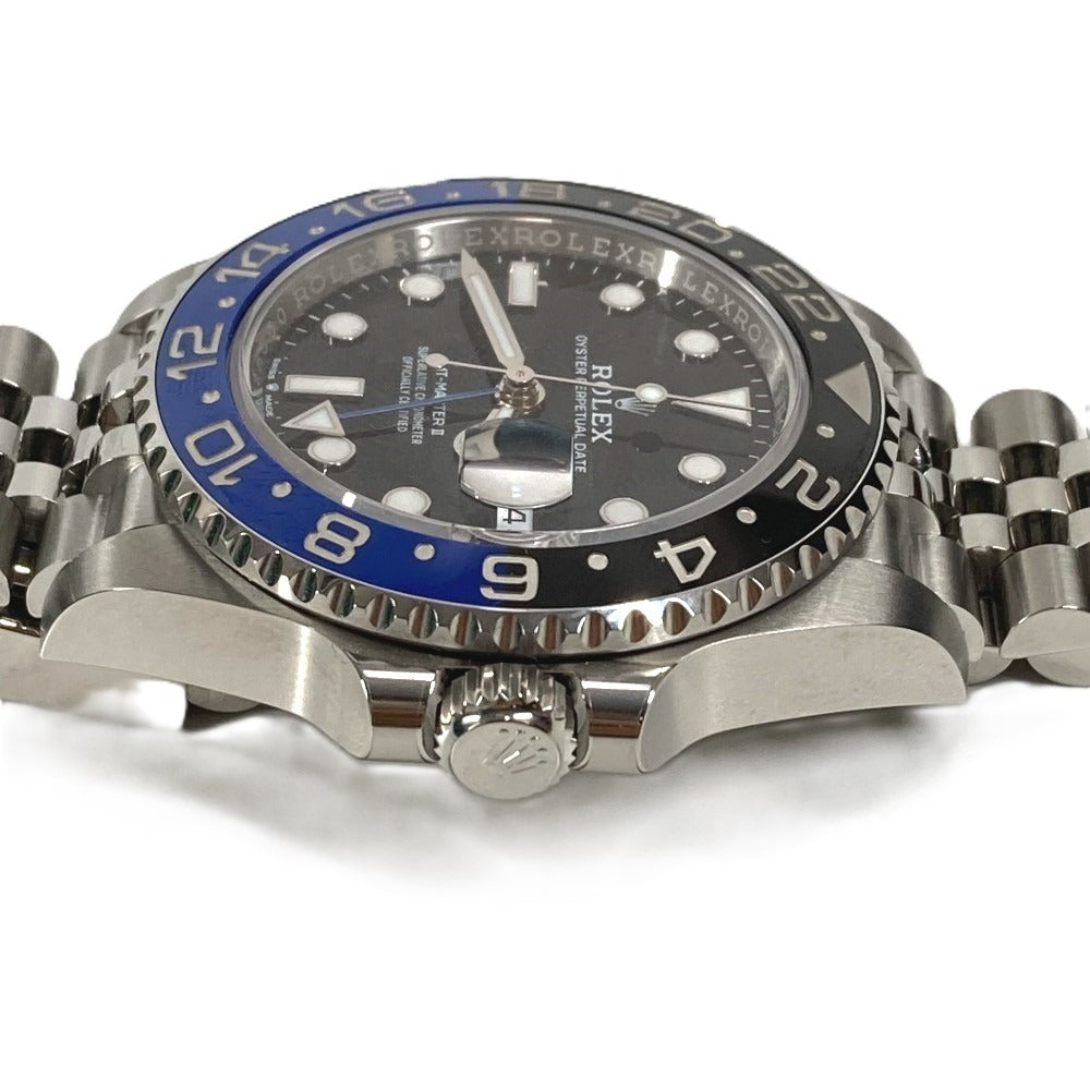 ROLEX 126710BLNR Jubilee Bracelet GMT-Master II Men's Watch SS Men's Black