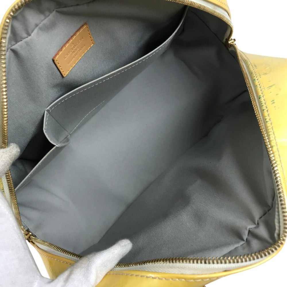 LOUIS VUITTON M93514 Monogram Vernis Summit Drive Shoulder Bag Handbag Monogram Vernis Canvas Women's Perle White