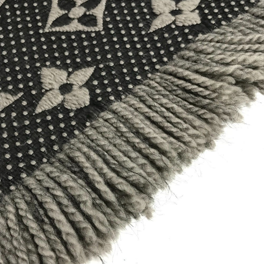 LOUIS VUITTON M72242 Monogram Echarpe Logomania Fashion Accessory Winter Accessory Warmth Fringe Scarf Wool Unisex Gray