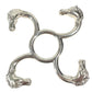 HERMES Horse Head Cheval Coaster Pot Holder Interior Object SV925 Unisex Silver