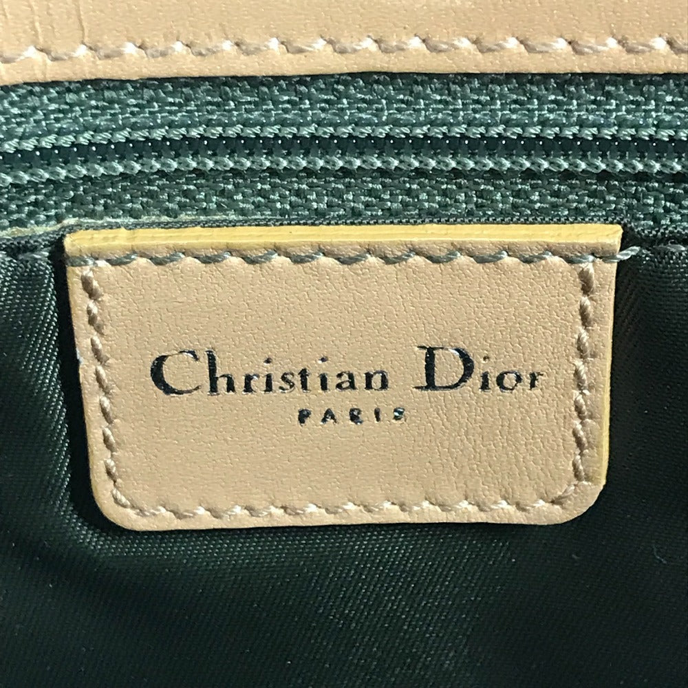 Dior トロッター ロゴ カバン ショルダーバッグ 肩掛け トートバッグ レザー/キャンバス レディース カーキ