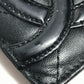 CHANEL A26725 Cambon Line CC Coco Mark Logo Pass Case Card Holder Card Case Leather Ladies Black