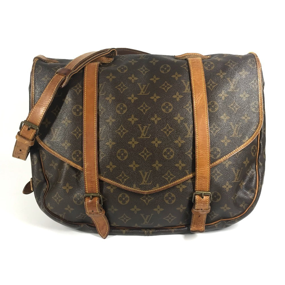 LOUIS VUITTON M42252 モノグラム ソミュール43ソミュール 43 斜め掛け フラップ カバン ショルダーバッグ モノグラムキャンバス ユニセックス ブラウン