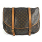 LOUIS VUITTON M42252 モノグラム ソミュール43ソミュール 43 斜め掛け フラップ カバン ショルダーバッグ モノグラムキャンバス ユニセックス ブラウン