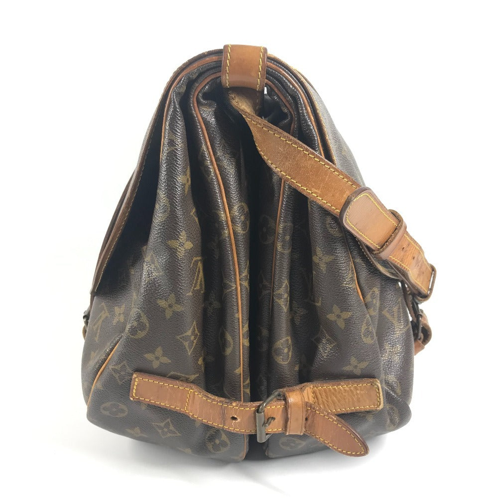 LOUIS VUITTON M42252 モノグラム ソミュール43ソミュール 43 斜め掛け フラップ カバン ショルダーバッグ モノグラムキャンバス ユニセックス ブラウン
