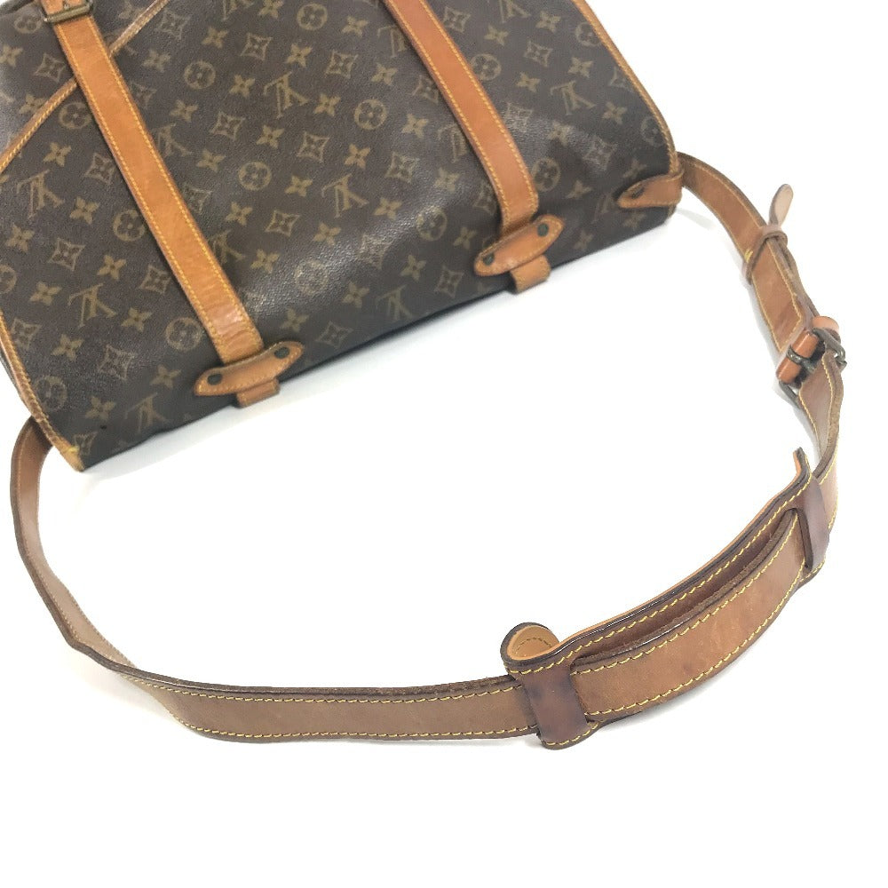 LOUIS VUITTON M42252 モノグラム ソミュール43ソミュール 43 斜め掛け フラップ カバン ショルダーバッグ モノグラムキャンバス ユニセックス ブラウン