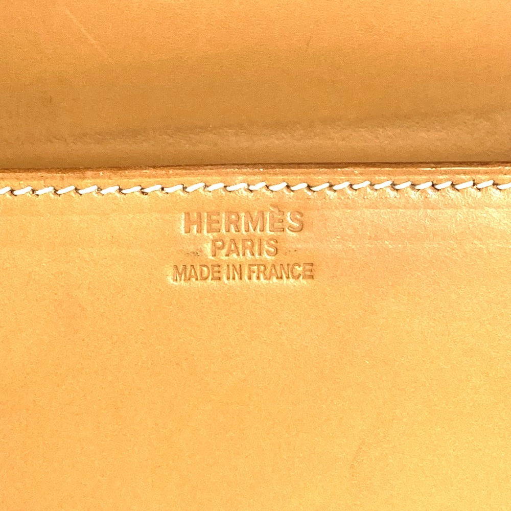 HERMES H-shaped Hardware Drag 37 Drag 37 Bag Tote Bag Business Bag Handbag Box Calf Unisex Natural Beige