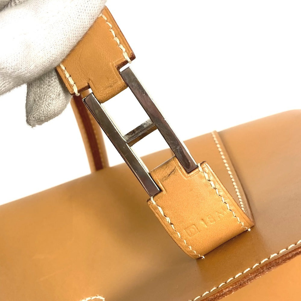 HERMES H-shaped Hardware Drag 37 Drag 37 Bag Tote Bag Business Bag Handbag Box Calf Unisex Natural Beige