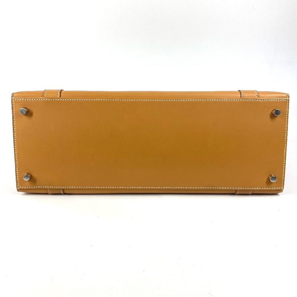 HERMES H-shaped Hardware Drag 37 Drag 37 Bag Tote Bag Business Bag Handbag Box Calf Unisex Natural Beige