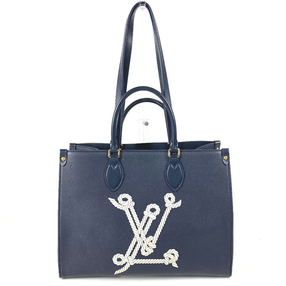 LOUIS VUITTON M24834 Sailor's Knot Nautical OnTheGo MM Crossbody Bag BOX Box Shoulder Bag Leather Unisex Navy