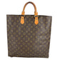 LOUIS VUITTON M51140 Monogram Sac Plat Tote Bag, Vertical Tote Handbag, Monogram Canvas, Unisex, Brown
