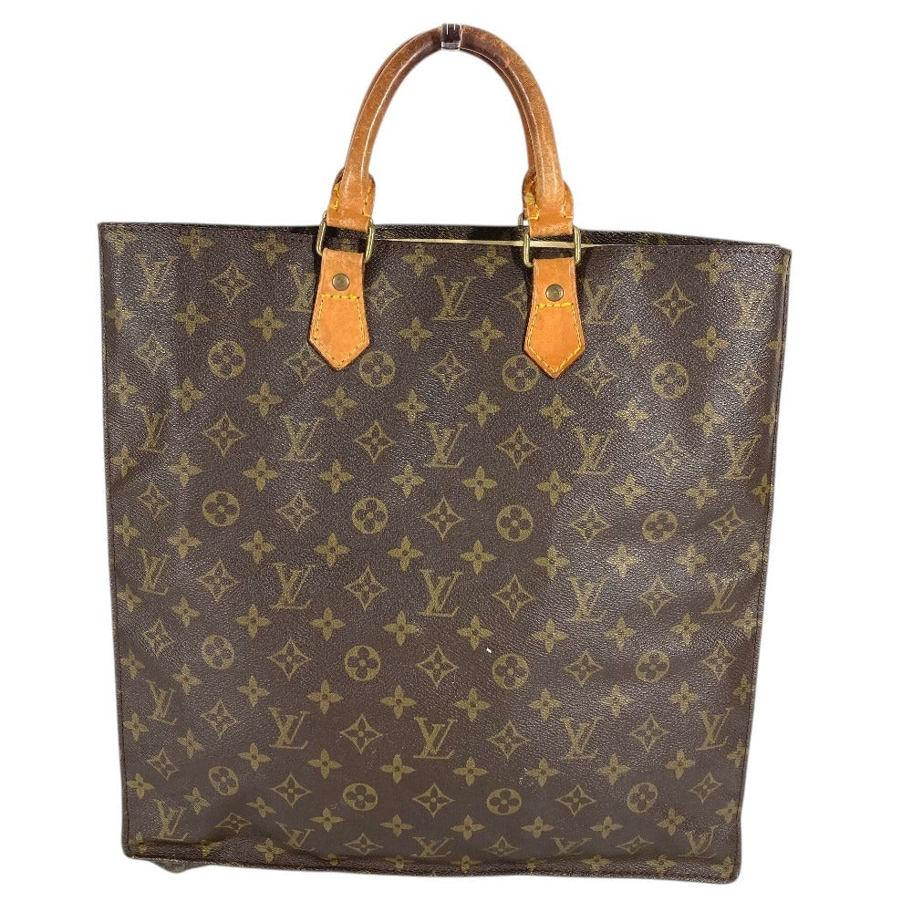 LOUIS VUITTON M51140 Monogram Sac Plat Tote Bag, Vertical Tote Handbag, Monogram Canvas, Unisex, Brown