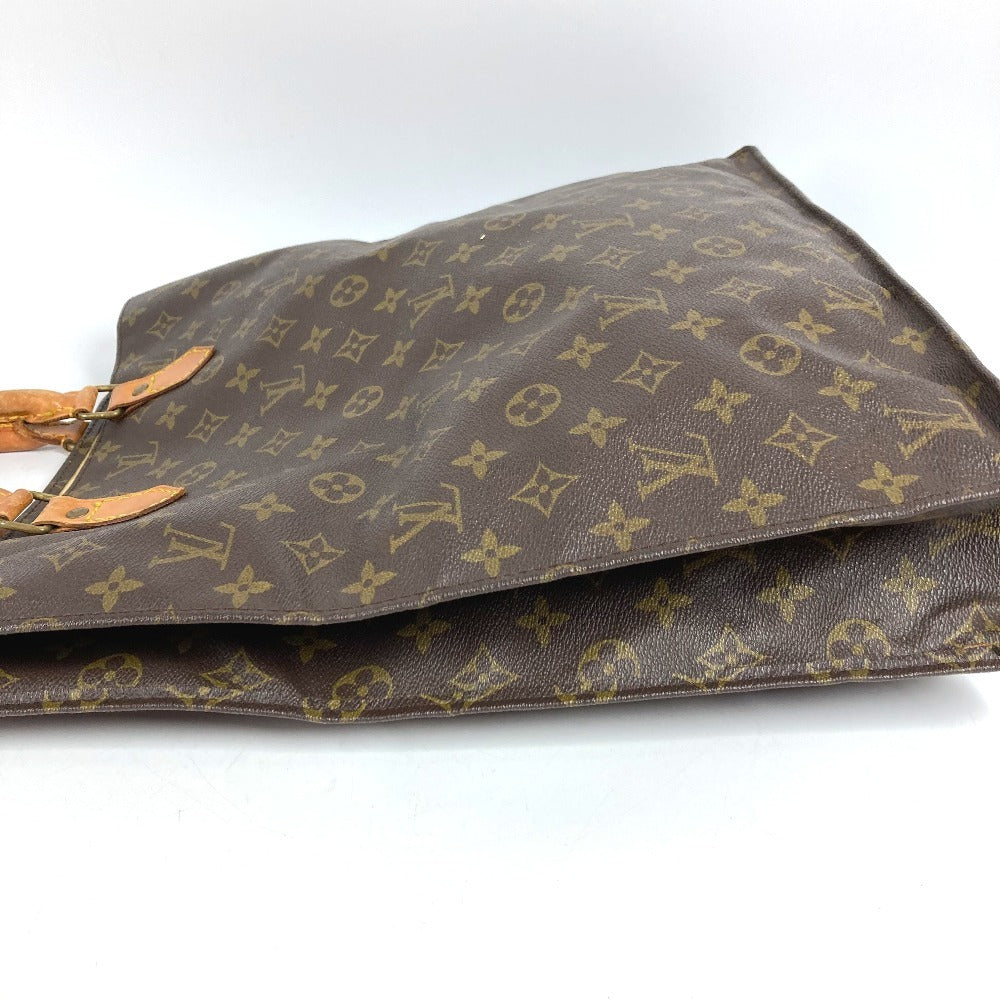 LOUIS VUITTON M51140 Monogram Sac Plat Tote Bag, Vertical Tote Handbag, Monogram Canvas, Unisex, Brown
