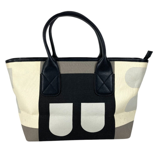 BALLY Bロゴ ビジーB カバン トートバッグ ハンドバッグ レザー/キャンバス ユニセックス ブラック