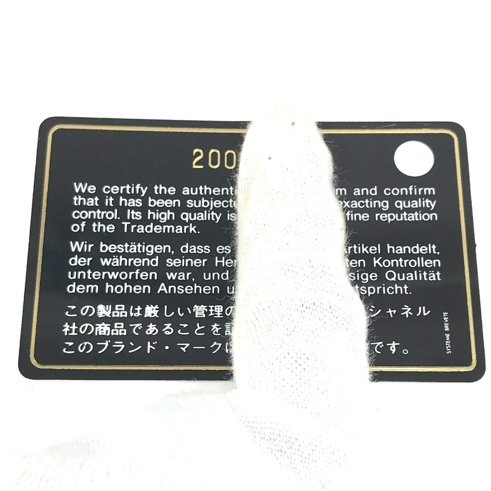 CHANEL CC ココマーク ロゴ ロングウォレット フラップ 長財布 キャビアスキン ユニセックス レッド系