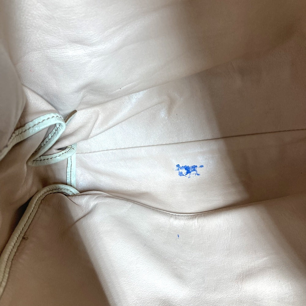 PRADA BR4220 ロゴ カバン 肩掛け トートバッグ ショルダーバッグ レザー ユニセックス アイボリー系