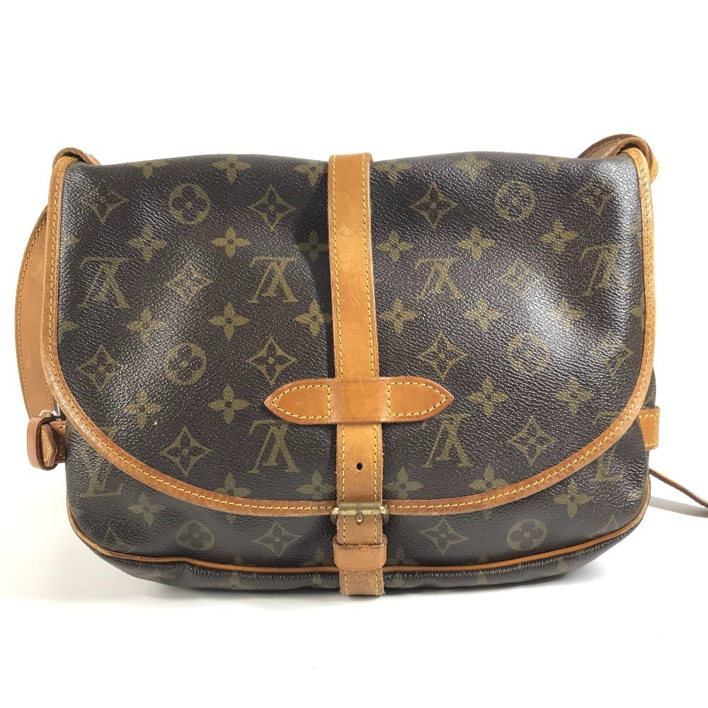 LOUIS VUITTON M42256 モノグラム ソミュール30 ソミュール30 フラップ カバン バック 斜め掛けバック ショルダーバッグ モノグラムキャンバス ユニセックス ブラウン