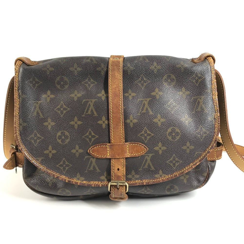 LOUIS VUITTON M42256 モノグラム ソミュール30 ソミュール30 フラップ カバン バック 斜め掛けバック ショルダーバッグ モノグラムキャンバス ユニセックス ブラウン