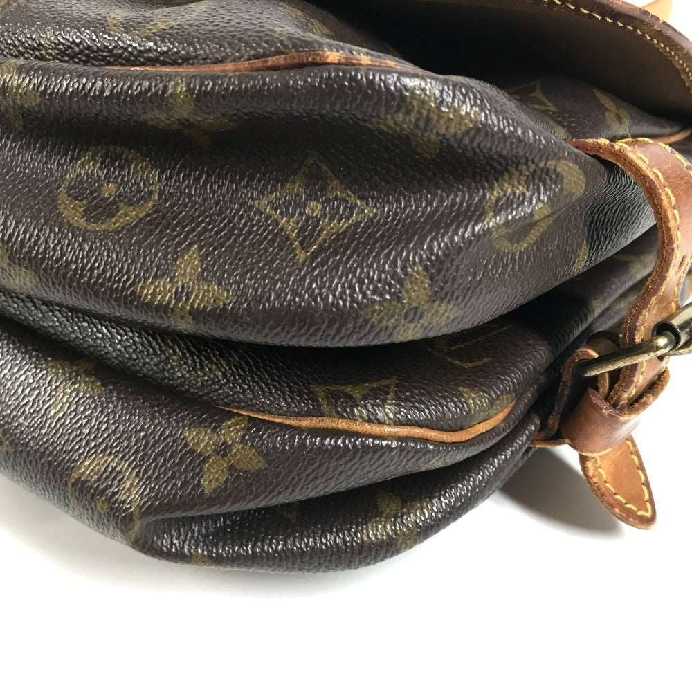 LOUIS VUITTON M42256 モノグラム ソミュール30 ソミュール30 フラップ カバン バック 斜め掛けバック ショルダーバッグ モノグラムキャンバス ユニセックス ブラウン