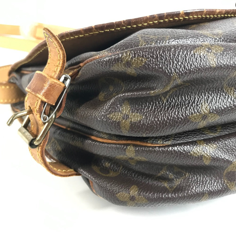 LOUIS VUITTON M42256 モノグラム ソミュール30 ソミュール30 フラップ カバン バック 斜め掛けバック ショルダーバッグ モノグラムキャンバス ユニセックス ブラウン