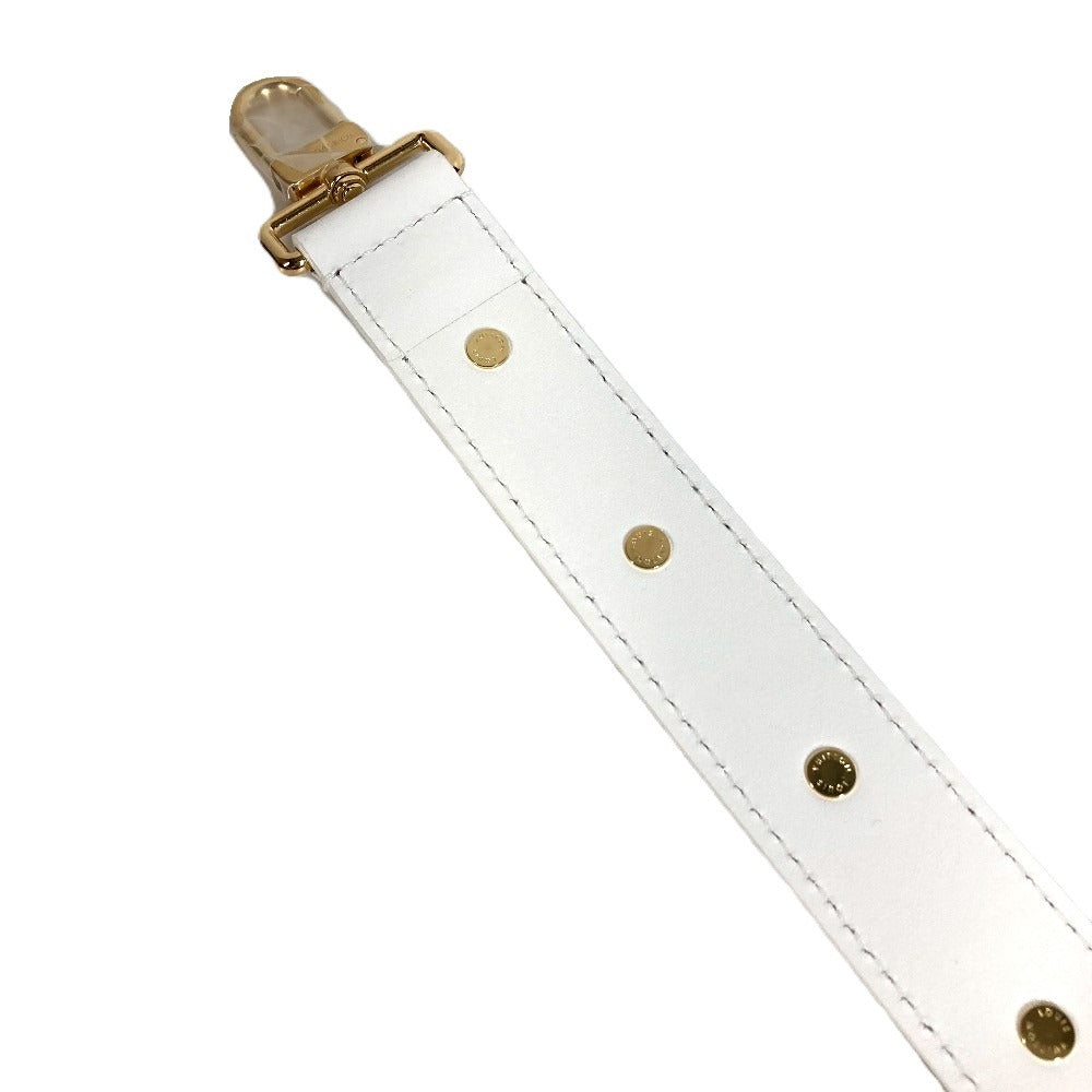 LOUIS VUITTON M14046 LV × TM モノグラムマルチカラー 村上隆 サイドトランク MM ショルダーストラップのみ ショルダーストラップ レザー ユニセックス ホワイト