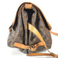 LOUIS VUITTON M42254 Monogram Saumur 35 Shoulder Bag, Crossbody Flap, Monogram Canvas, Unisex, Brown