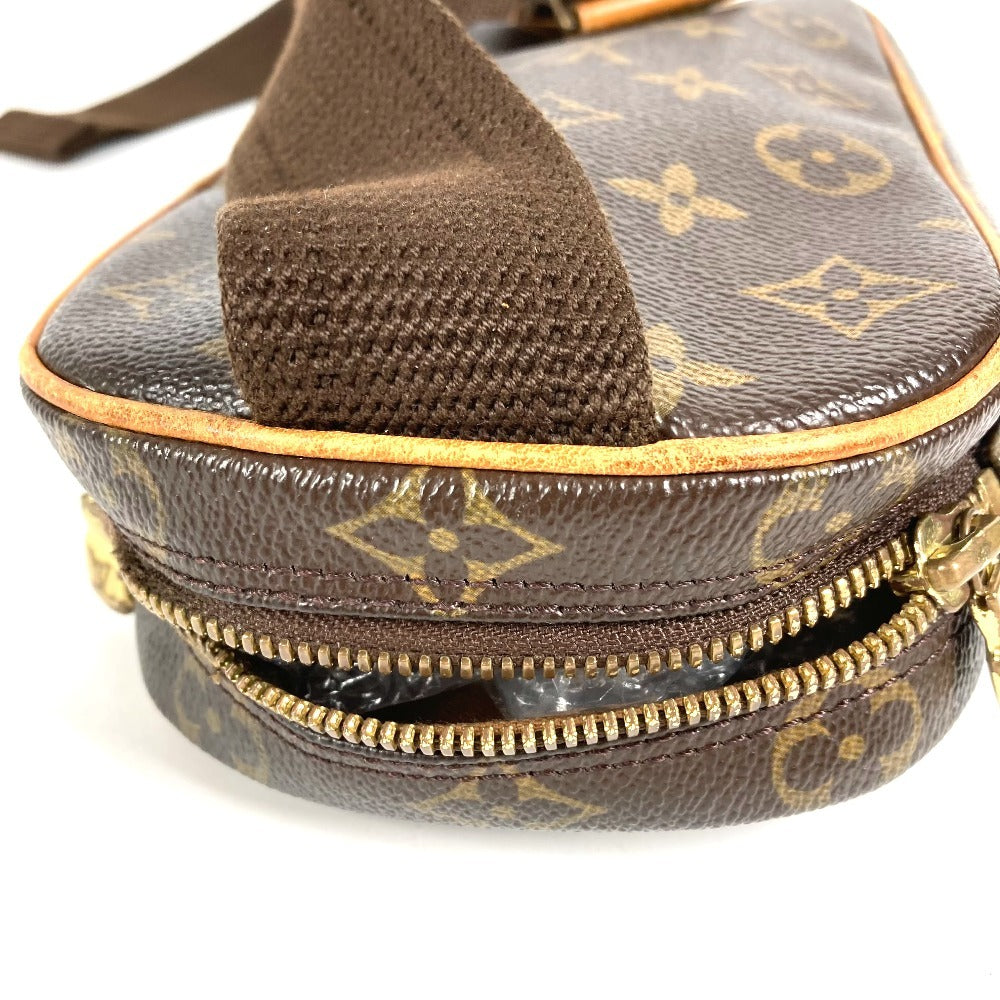 LOUIS VUITTON M51870 Monogram Pochette Gange โปเชต์ กองจ์ กระเป๋า สะพายไหล่ กระเป๋าสะพายข้าง กระเป๋าสะพายคาดอก กระเป๋าคาดตัว แคนวาส Monogram Unisex สีน้ำตาล