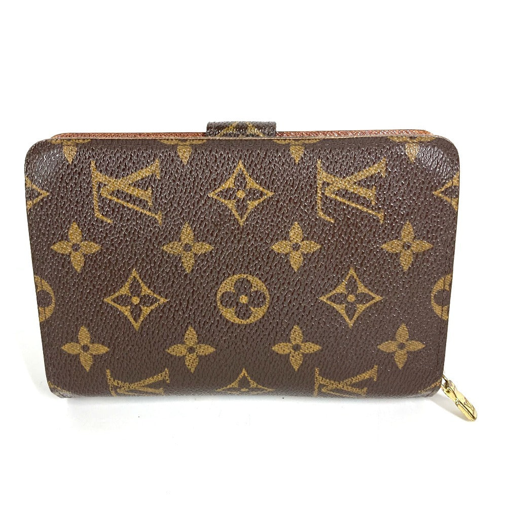 LOUIS VUITTON M61207 Monogram Portefeuille Zip กระเป๋าสตางค์แบบพับสองทบ Monogram Canvas สำหรับ Unisex สีน้ำตาล