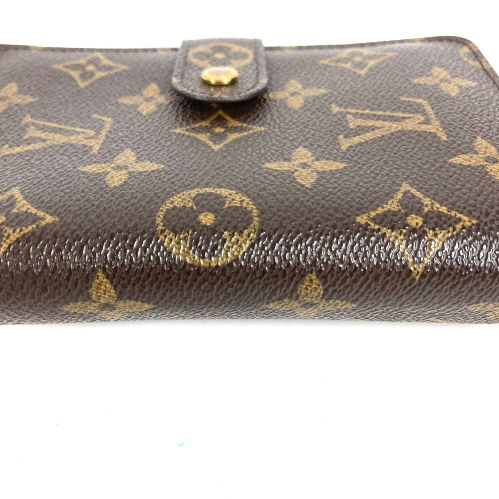 LOUIS VUITTON M61207 Monogram Portefeuille Zip กระเป๋าสตางค์แบบพับสองทบ Monogram Canvas สำหรับ Unisex สีน้ำตาล