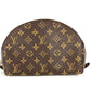 LOUIS VUITTON M47520 Monogram Trousse Demi-Lune Make-up Pouch Travel Pouch Multi Pouch Cosmetic Bag Monogram Canvas Women's Brown