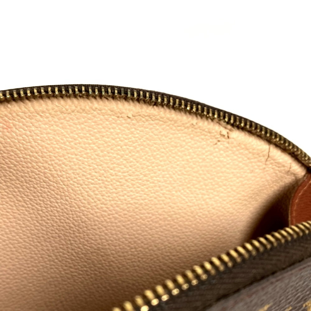 LOUIS VUITTON M47520 Monogram Trousse Demi-Lune Make-up Pouch Travel Pouch Multi Pouch Cosmetic Bag Monogram Canvas Women's Brown