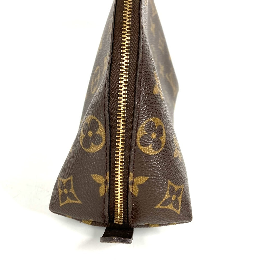 LOUIS VUITTON M47520 Monogram Trousse Demi-Lune Make-up Pouch Travel Pouch Multi Pouch Cosmetic Bag Monogram Canvas Women's Brown