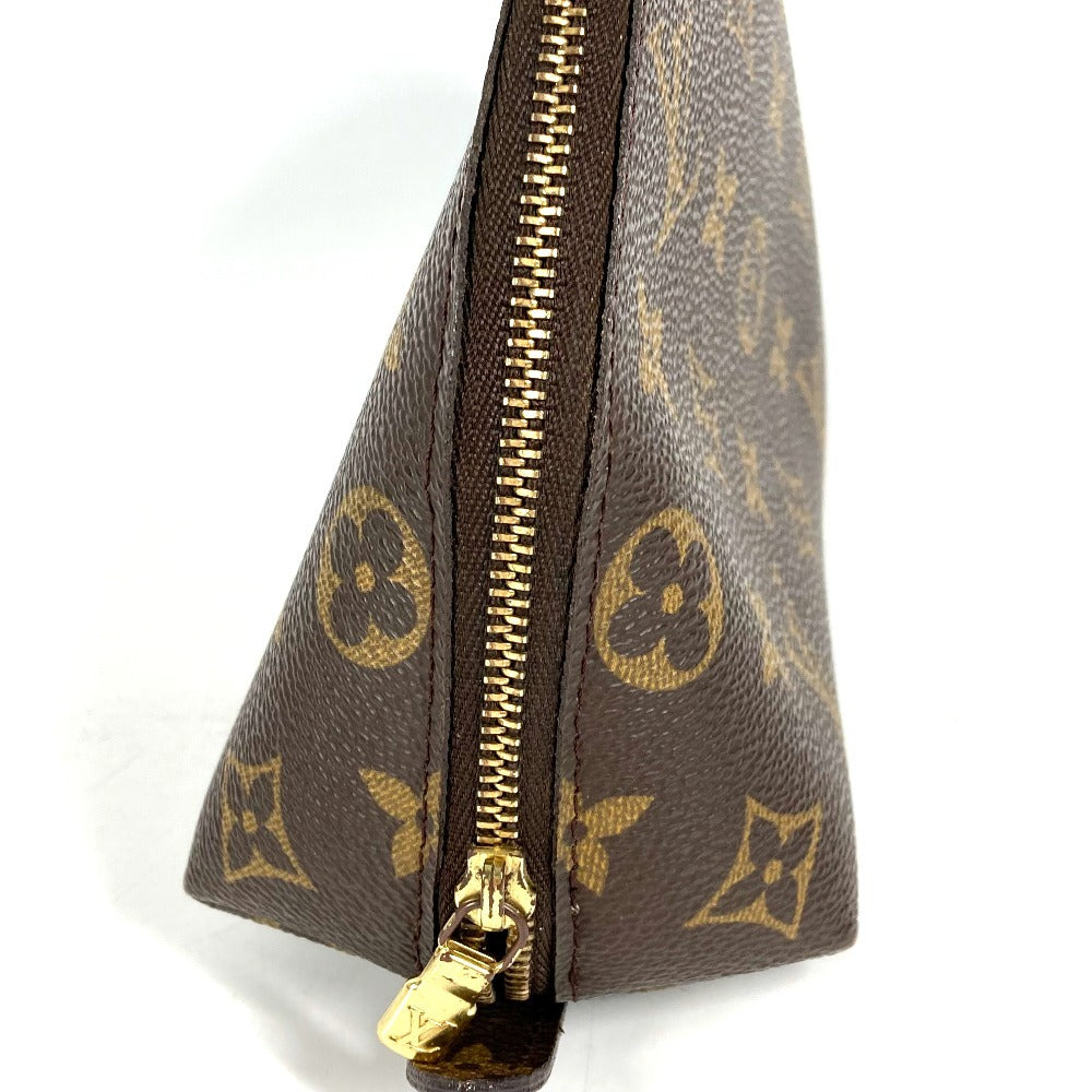 LOUIS VUITTON M47520 Monogram Trousse Demi-Lune Make-up Pouch Travel Pouch Multi Pouch Cosmetic Bag Monogram Canvas Women's Brown