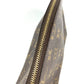 LOUIS VUITTON M47520 Monogram Trousse Demi-Lune Make-up Pouch Travel Pouch Multi Pouch Cosmetic Bag Monogram Canvas Women's Brown