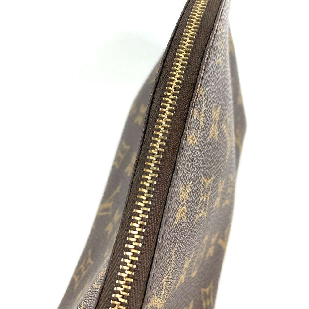 LOUIS VUITTON M47520 Monogram Trousse Demi-Lune Make-up Pouch Travel Pouch Multi Pouch Cosmetic Bag Monogram Canvas Women's Brown