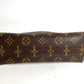 LOUIS VUITTON M47520 Monogram Trousse Demi-Lune Make-up Pouch Travel Pouch Multi Pouch Cosmetic Bag Monogram Canvas Women's Brown