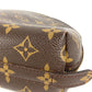 LOUIS VUITTON M47520 Monogram Trousse Demi-Lune Make-up Pouch Travel Pouch Multi Pouch Cosmetic Bag Monogram Canvas Women's Brown