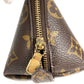 LOUIS VUITTON M47520 Monogram Trousse Demi-Lune Make-up Pouch Travel Pouch Multi Pouch Cosmetic Bag Monogram Canvas Women's Brown