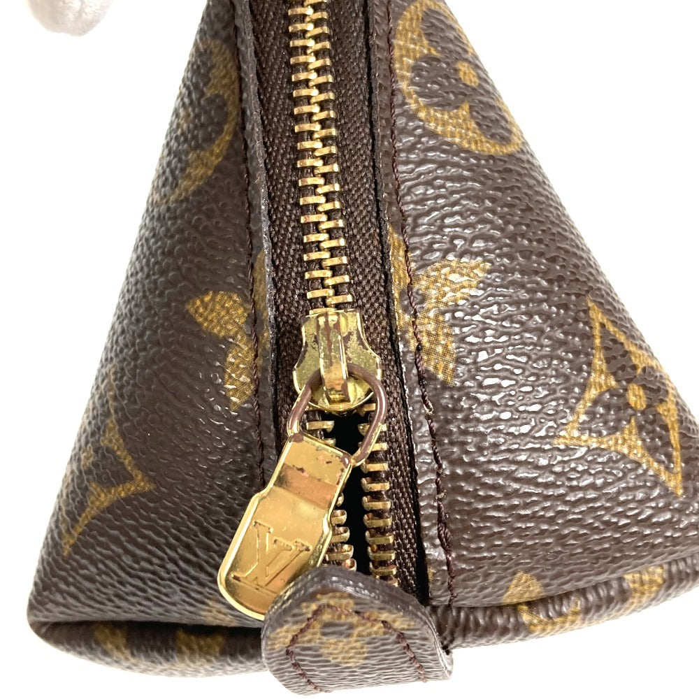 LOUIS VUITTON M47520 Monogram Trousse Demi-Lune Make-up Pouch Travel Pouch Multi Pouch Cosmetic Bag Monogram Canvas Women's Brown