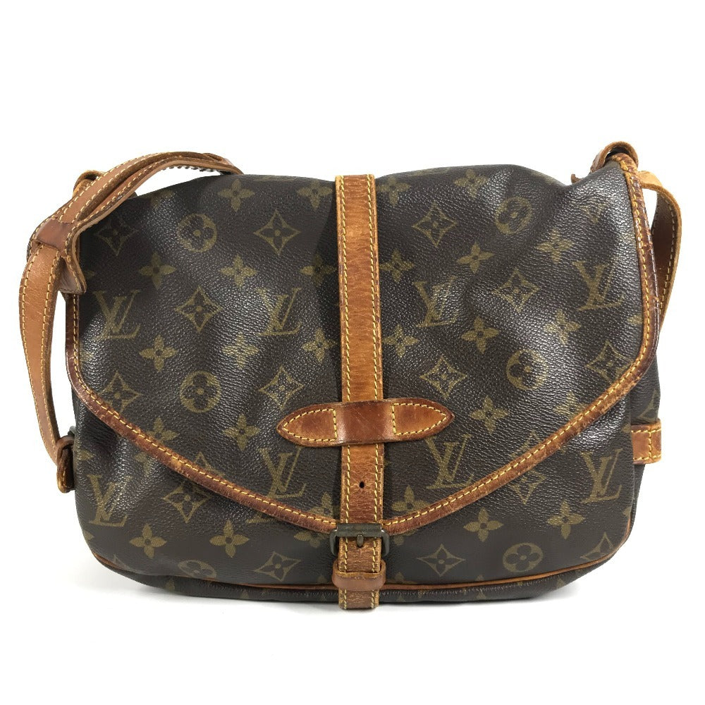 LOUIS VUITTON M42256 Monogram Saumur 30 Saumur 30 Flap Bag Shoulder Bag Monogram Canvas Unisex Brown