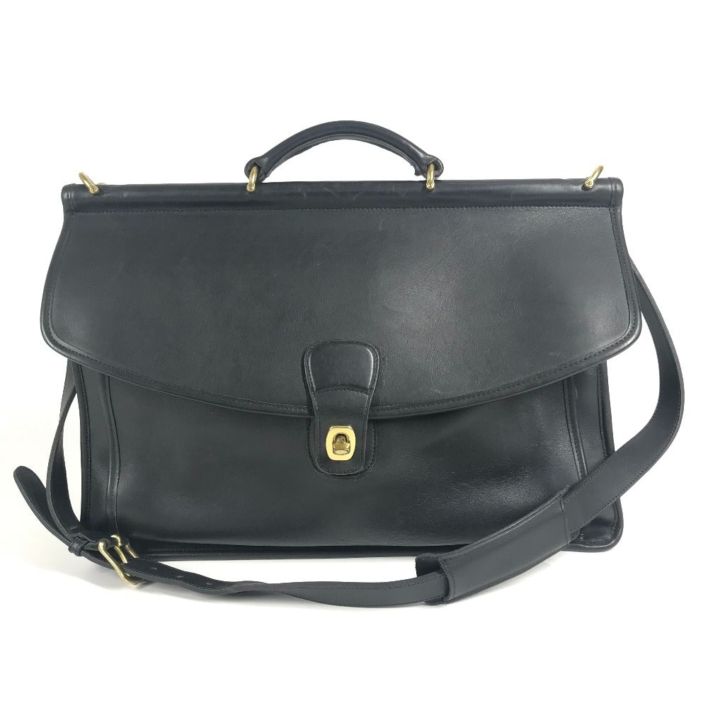 COACH 5266 オールドコーチ メトロポリタン カバン 斜め掛け フラップ ビジネスバッグ トートバッグ ショルダーバッグ レザー ユニセックス ブラック