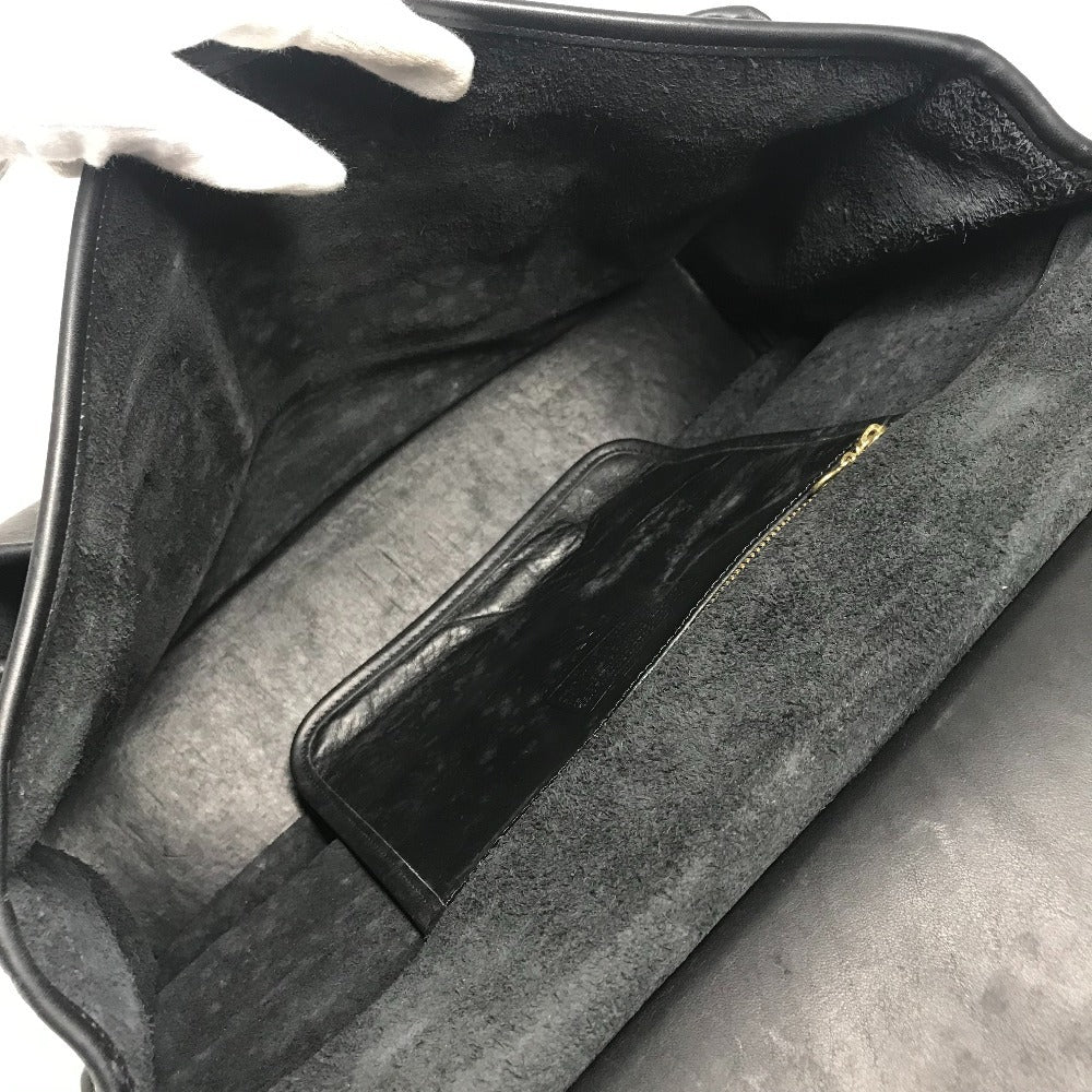 COACH 5266 オールドコーチ メトロポリタン カバン 斜め掛け フラップ ビジネスバッグ トートバッグ ショルダーバッグ レザー ユニセックス ブラック