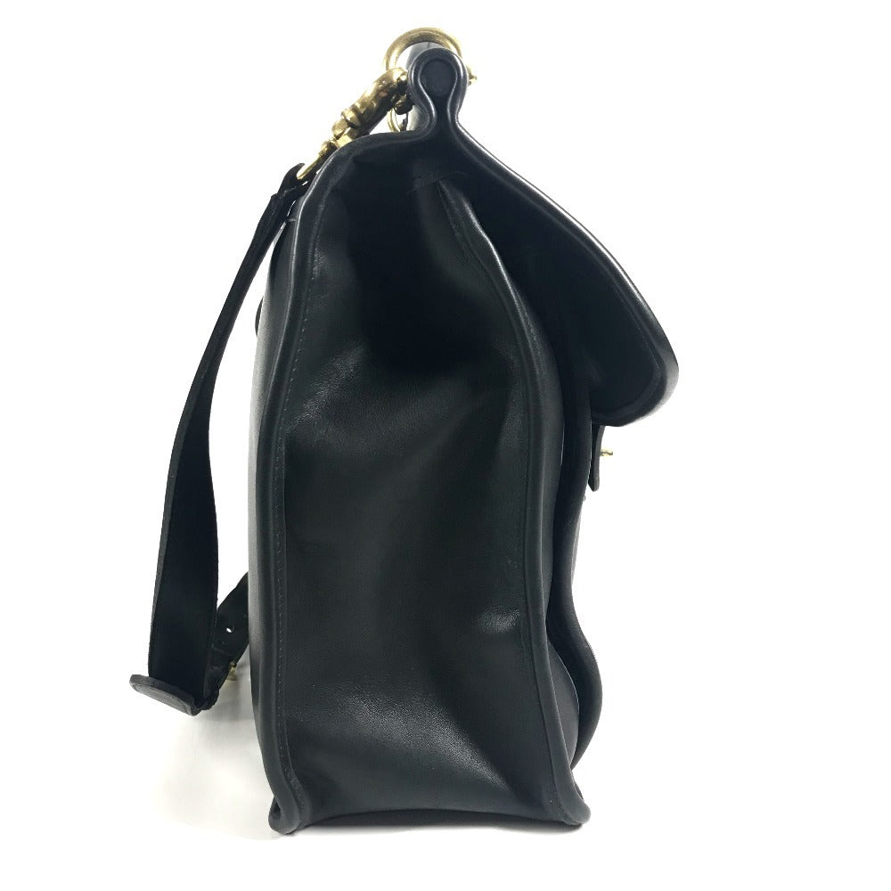 COACH 5266 オールドコーチ メトロポリタン カバン 斜め掛け フラップ ビジネスバッグ トートバッグ ショルダーバッグ レザー ユニセックス ブラック