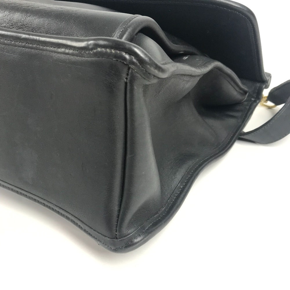 COACH 5266 オールドコーチ メトロポリタン カバン 斜め掛け フラップ ビジネスバッグ トートバッグ ショルダーバッグ レザー ユニセックス ブラック