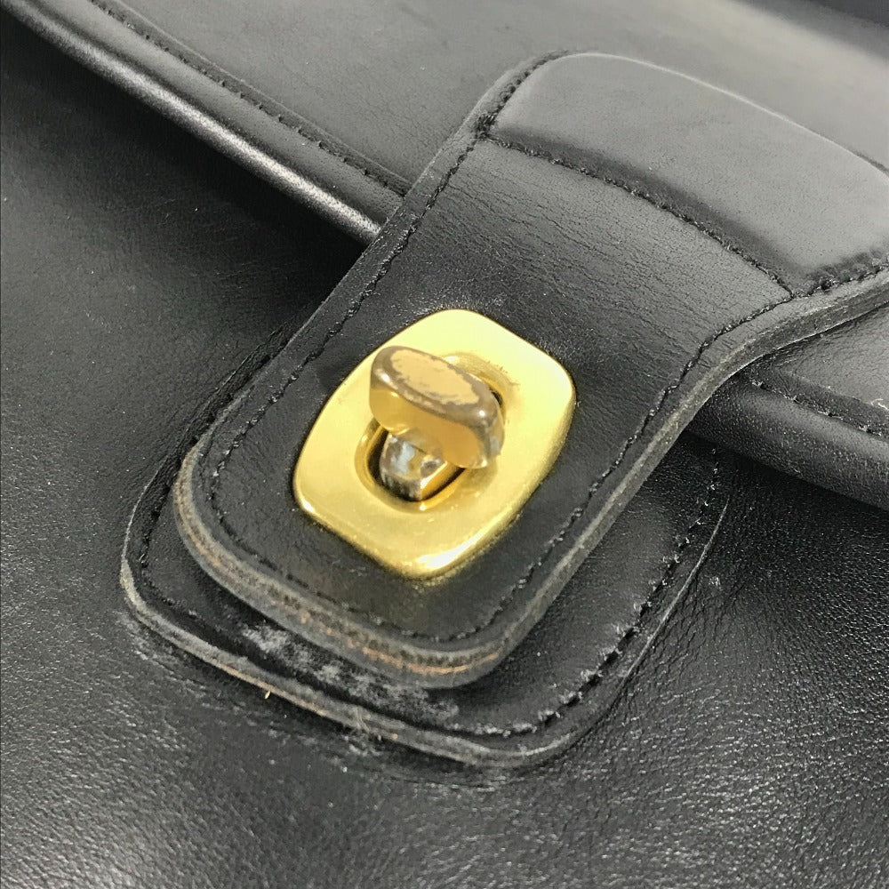 COACH 5266 オールドコーチ メトロポリタン カバン 斜め掛け フラップ ビジネスバッグ トートバッグ ショルダーバッグ レザー ユニセックス ブラック