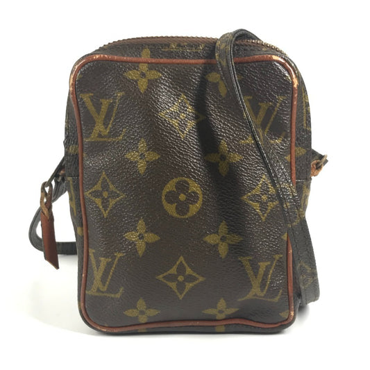 LOUIS VUITTON M45268 モノグラム ミニダヌーブ ミニ ダヌーブ 旧型 カバン 肩掛け ポシェット ショルダーバッグ モノグラムキャンバス ユニセックス ブラウン