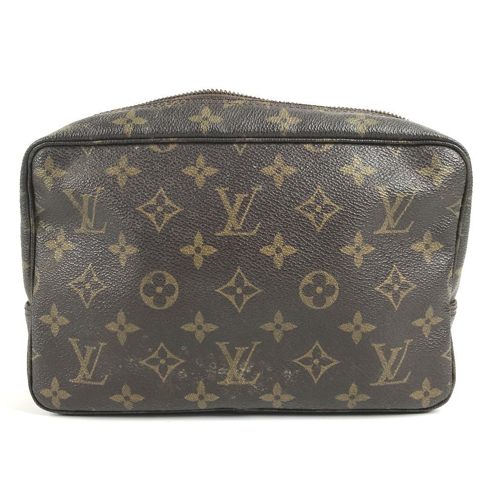 LOUIS VUITTON M47524 Monogram True Toilet 23 Makeup Pouch, Clutch Bag, Second Bag, Cosmetic Pouch, Monogram Canvas, Unisex, Brown