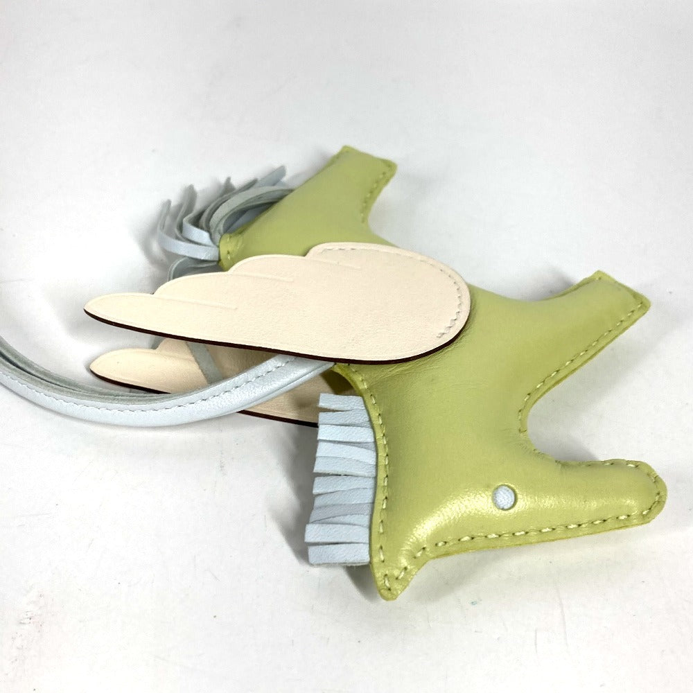 HERMES 馬 キーホルダー シュバル ロデオ ペガサス MM ロデオペガサスMM バッグチャーム チャーム アニョーミロ ユニセックス グリーン