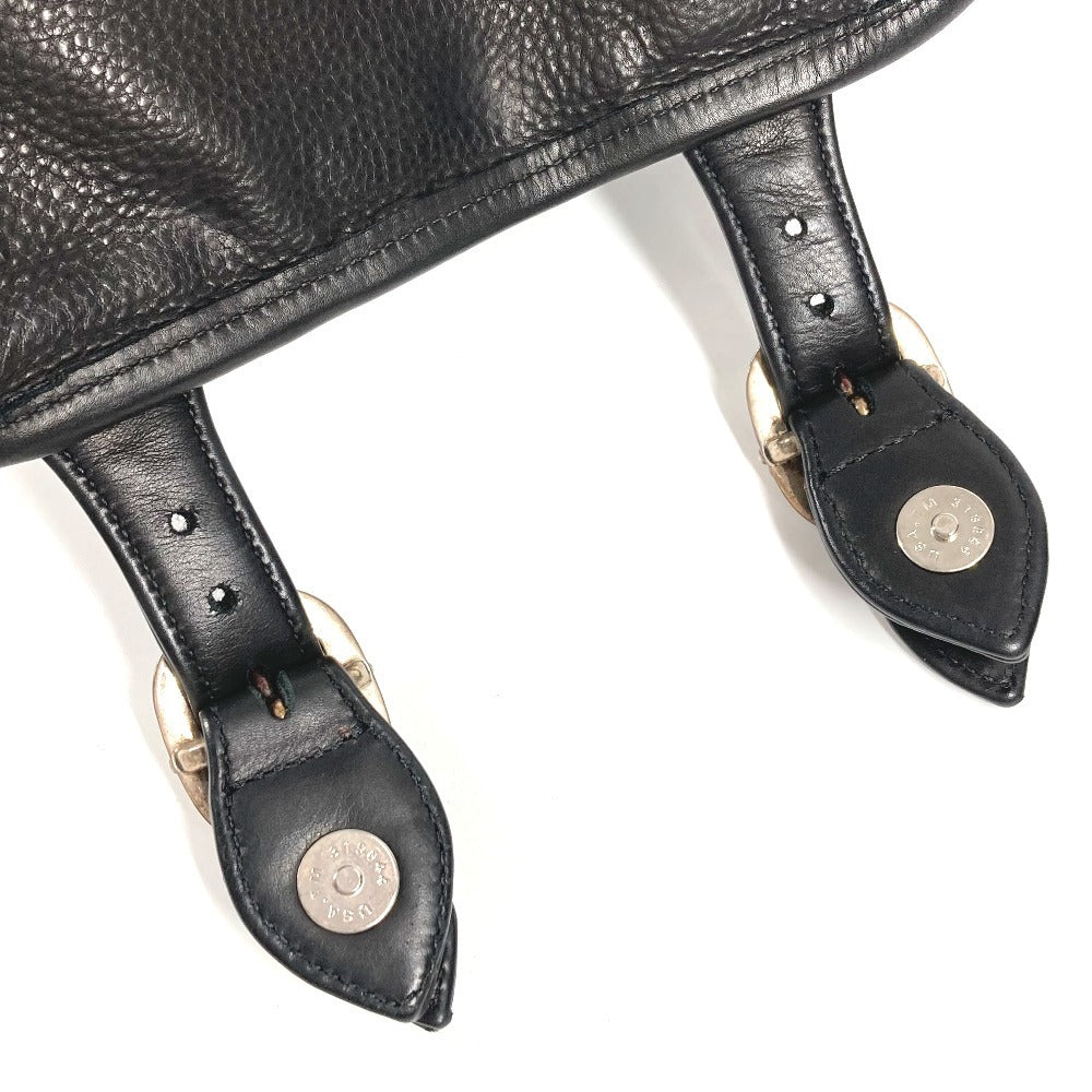 CHROME HEARTS ガンスリンガー ロゴ クロス バックパック カバン リュックサック レザー/スエード ユニセックス ブラック